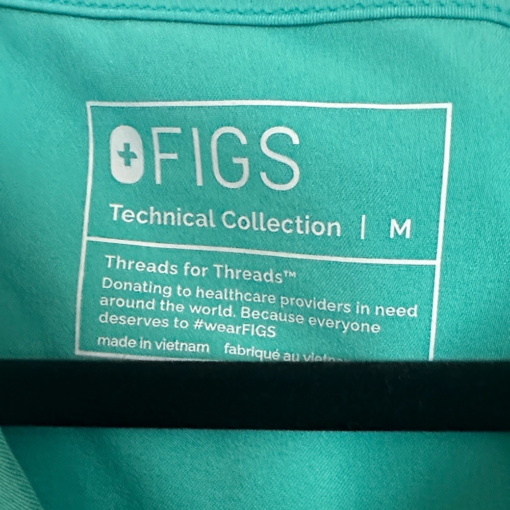 Figs Technical Collection Top in Aqua